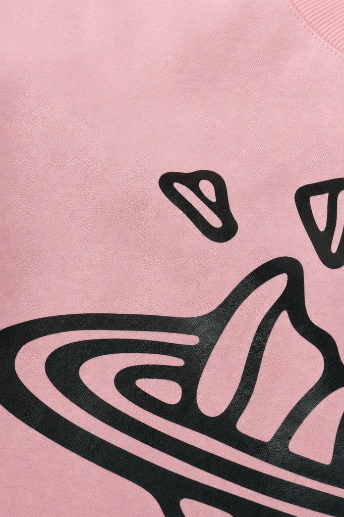 Close-up fabric detail - Off Supply Off-Axis Tee - Pink