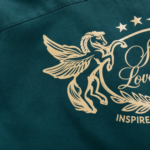 Self Love Off Supply Teal Bowling Shirt