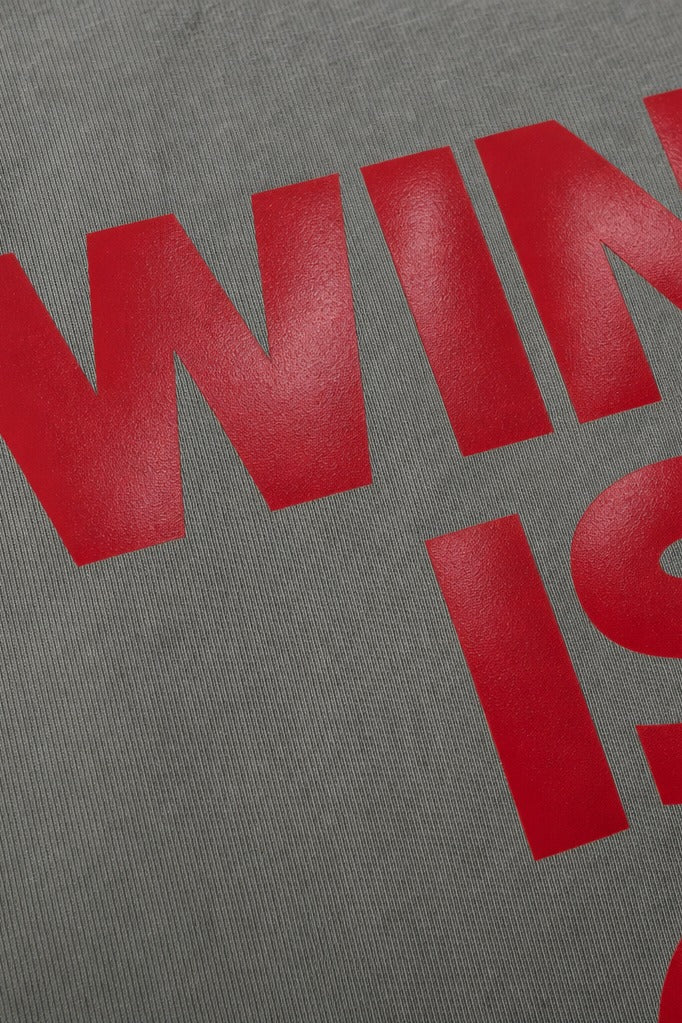 Close-up fabric detail - Winning Off Supply Grey T-Shirt