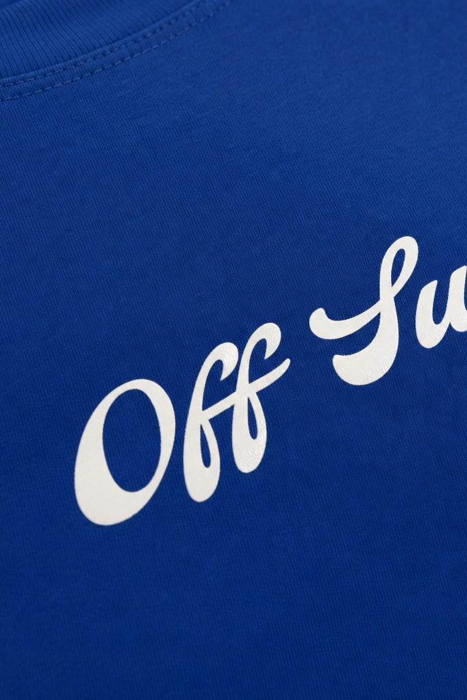 Close-up fabric detail - Off Supply - The Magnitude Tee Blue