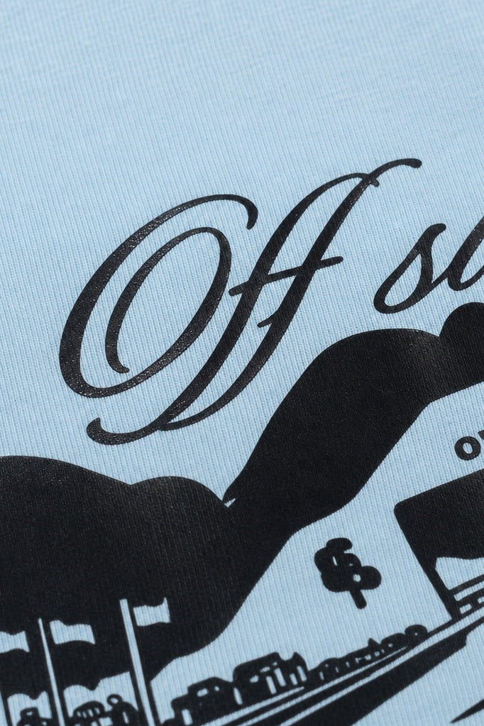 Close-up fabric detail - Off Supply Out Of The Meadows Classic T-shirt Ice Blue
