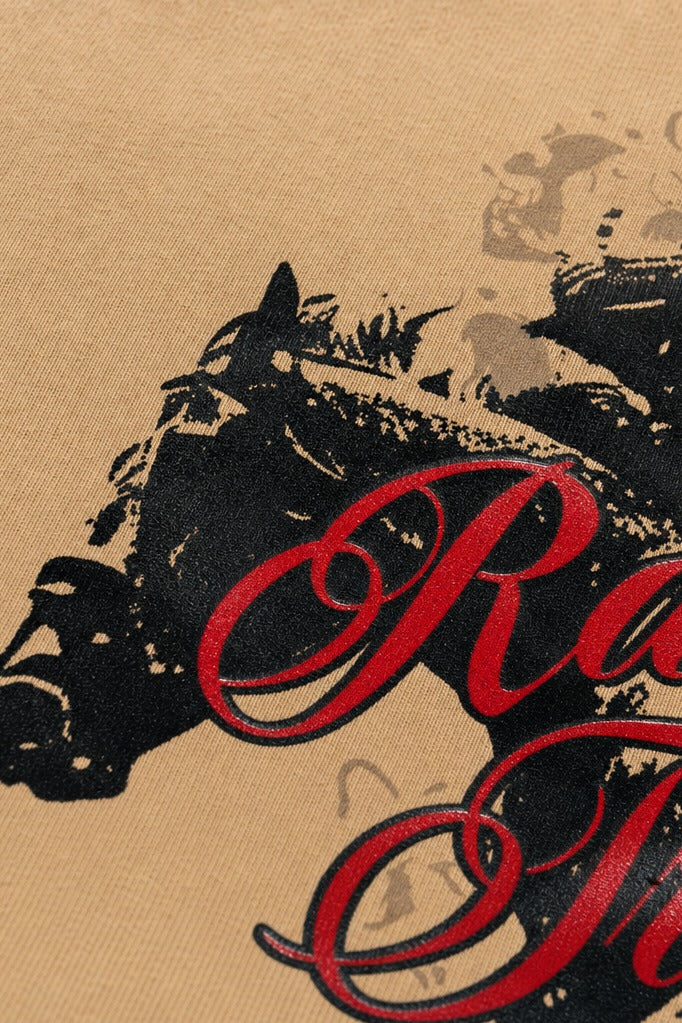 Close-up fabric detail - Off Supply Royal Heritage T-shirt Sand