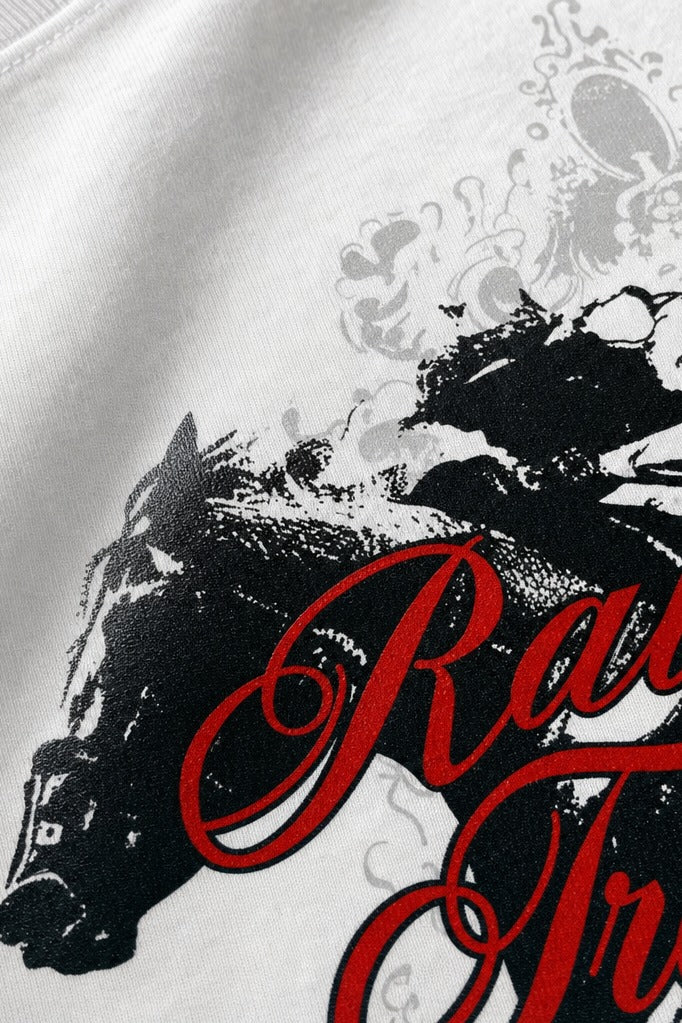 Close-up fabric detail - Off Supply Royal Heritage T-shirt White
