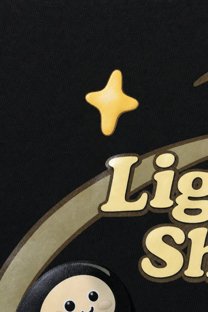 Close-up fabric detail - Off supply Shadow Orbit T-Shirt Black