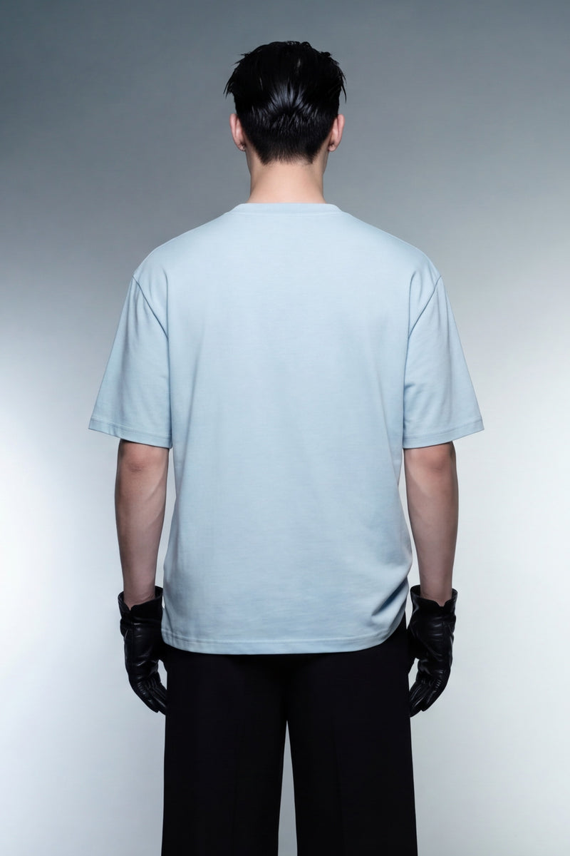 off-supply-archive-series-out-of-the-meadows-classic-t-shirt-ice-blue model back