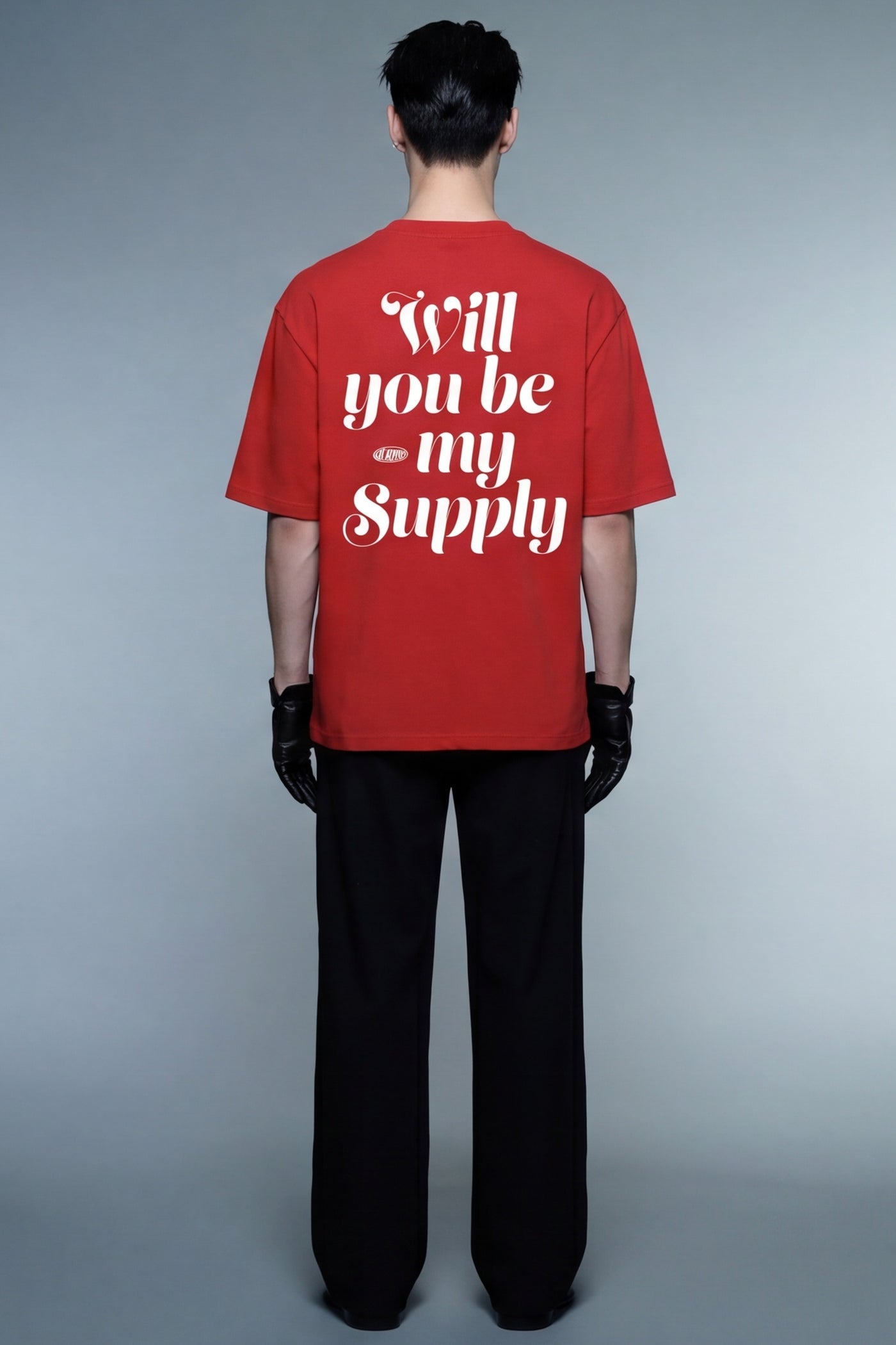 off-supply-be-my-supply-t-shirt-red model back