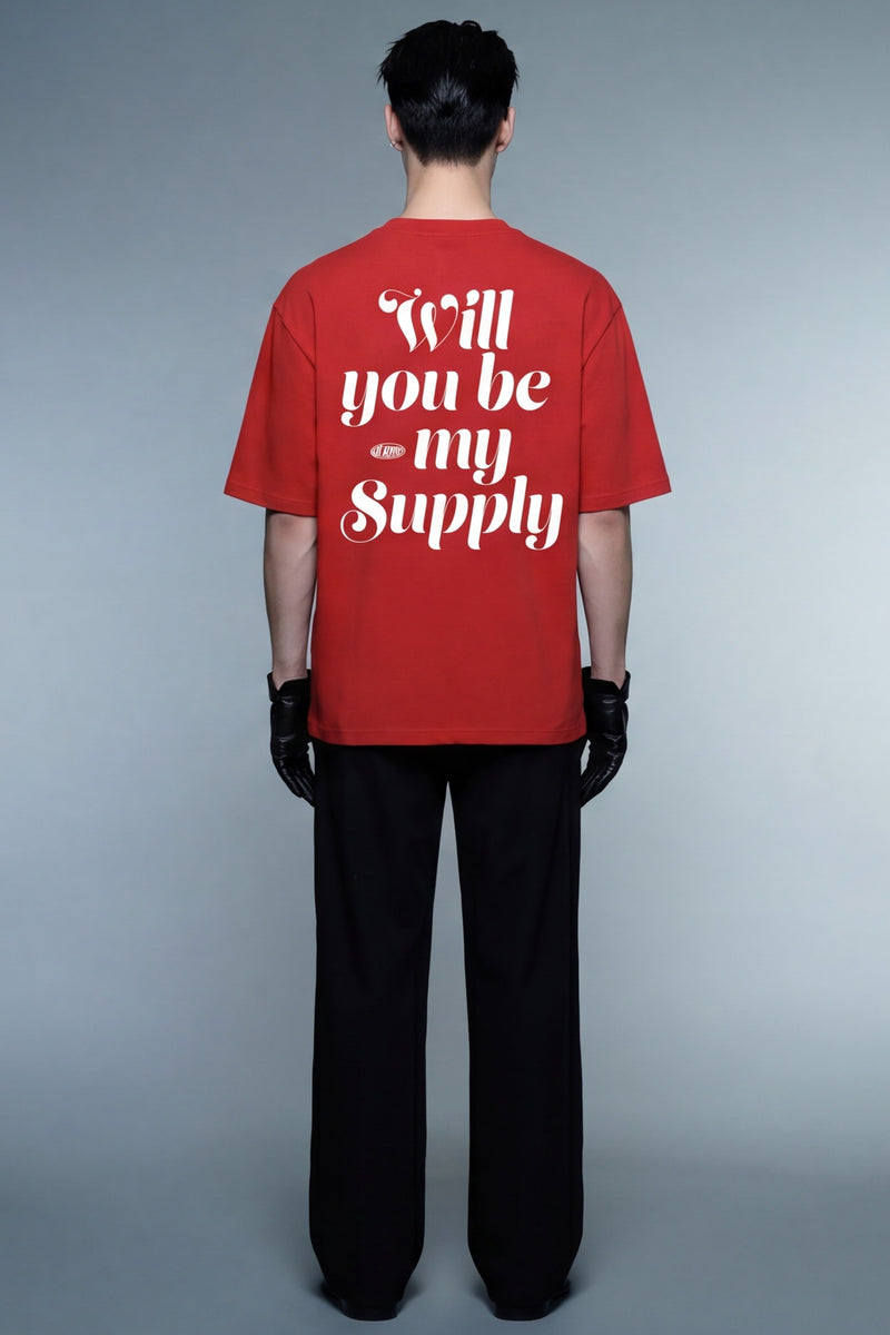 off-supply-be-my-supply-t-shirt-red model back