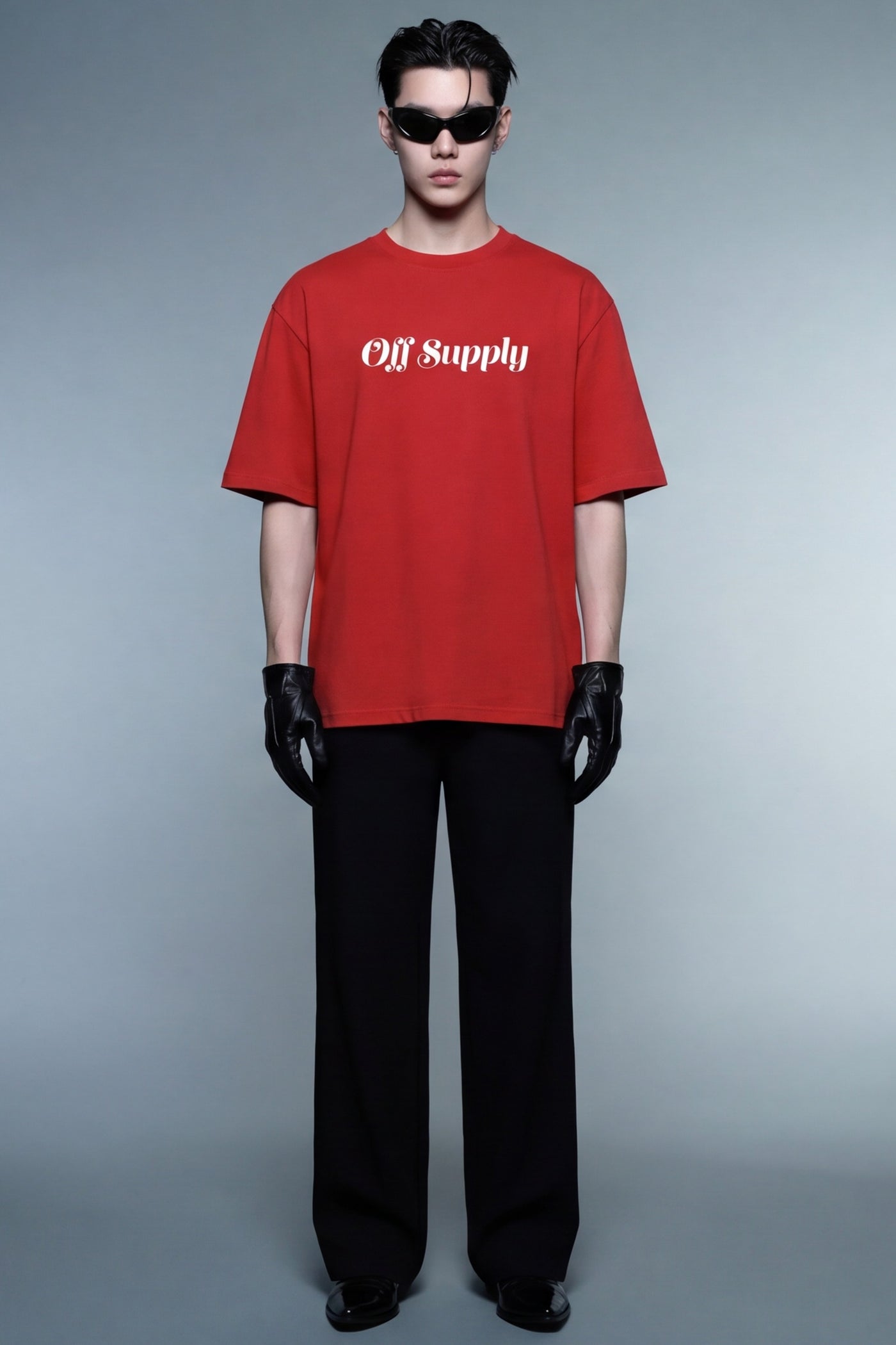 off-supply-be-my-supply-t-shirt-red model front