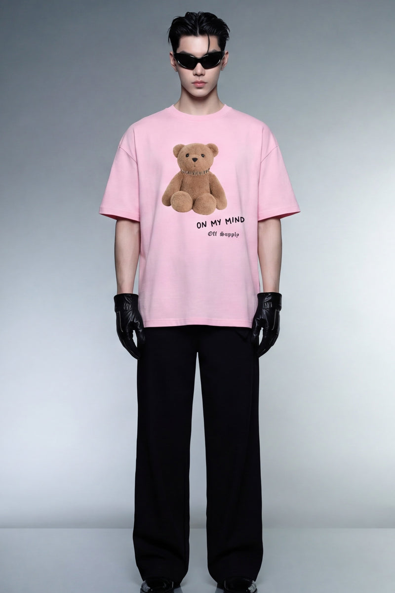 off-supply-bear-on-my-mind-classic-t-shirt model front