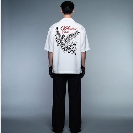 Off Supply Blessed Child Bowling Shirt - White