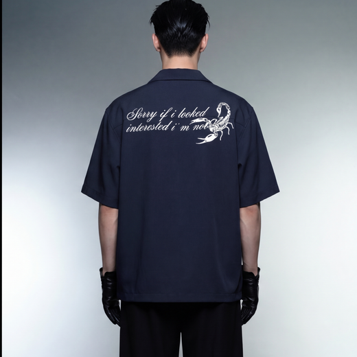 Off Supply Interests Shirt - Navy Blue