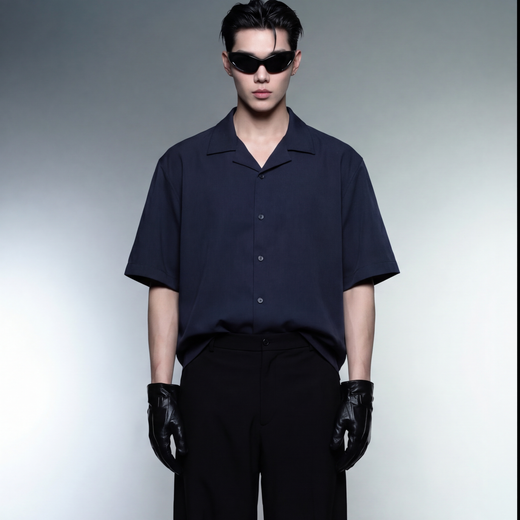 Off Supply Interests Shirt - Navy Blue