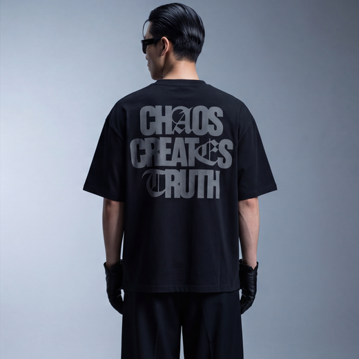 Off Supply Chaos Creates Truth T-shirt Black