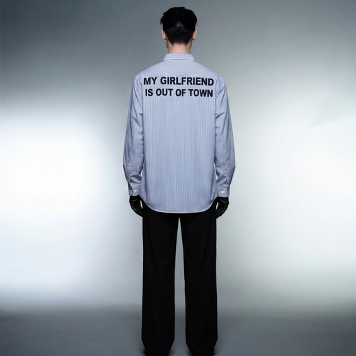 Off Supply My girlfriend is out of town Shirt (Blue)