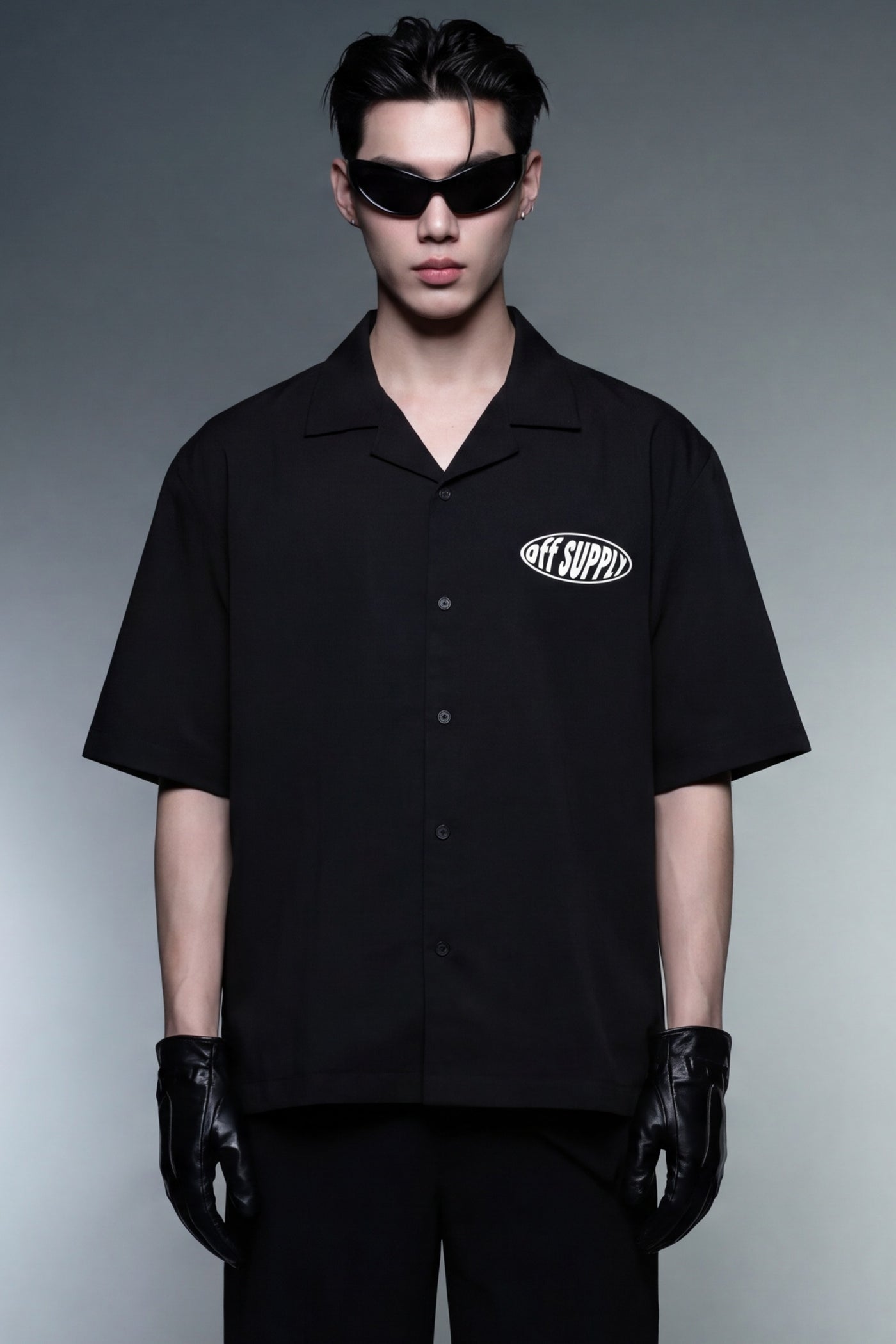 off-supply-lost-in-thoughts-white-bowling-shirt-2 model front