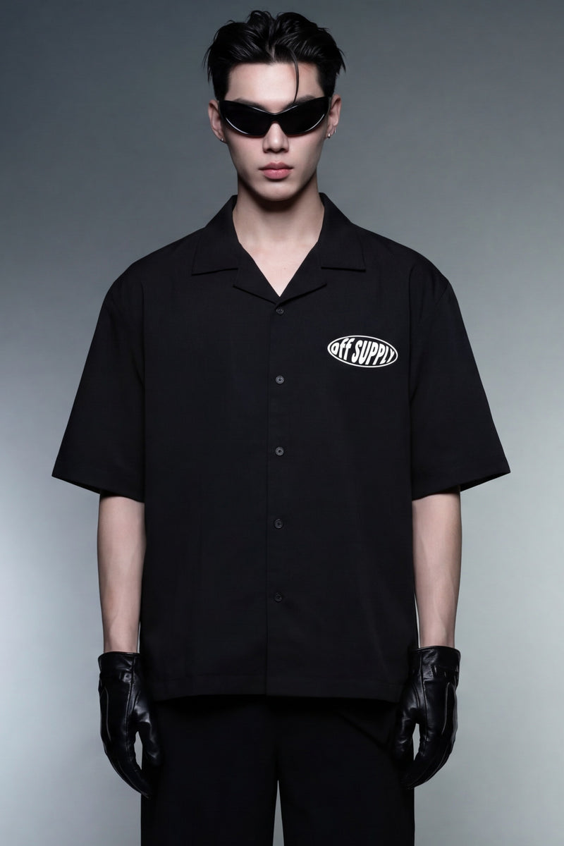 off-supply-lost-in-thoughts-white-bowling-shirt-2 model front