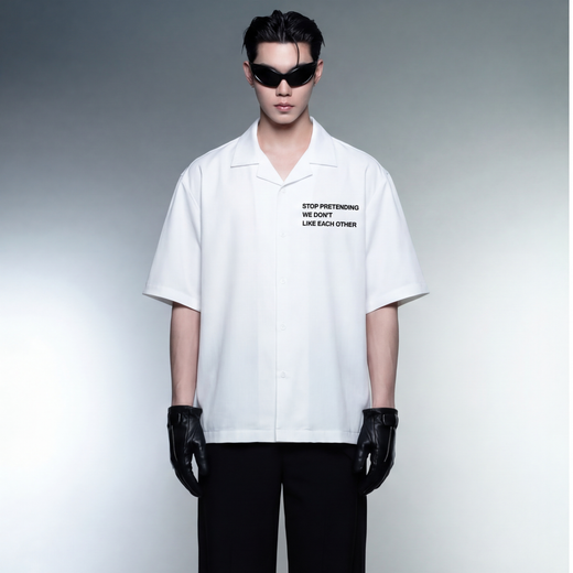 Off Supply Mixed Signals Club Shirt - White