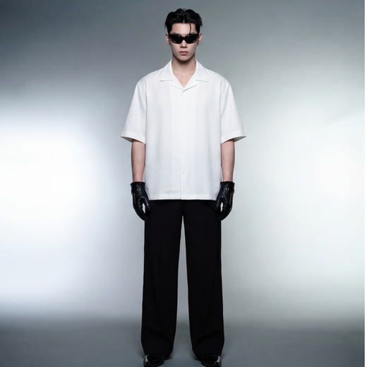 Off Supply Motion Bowling Shirt - White