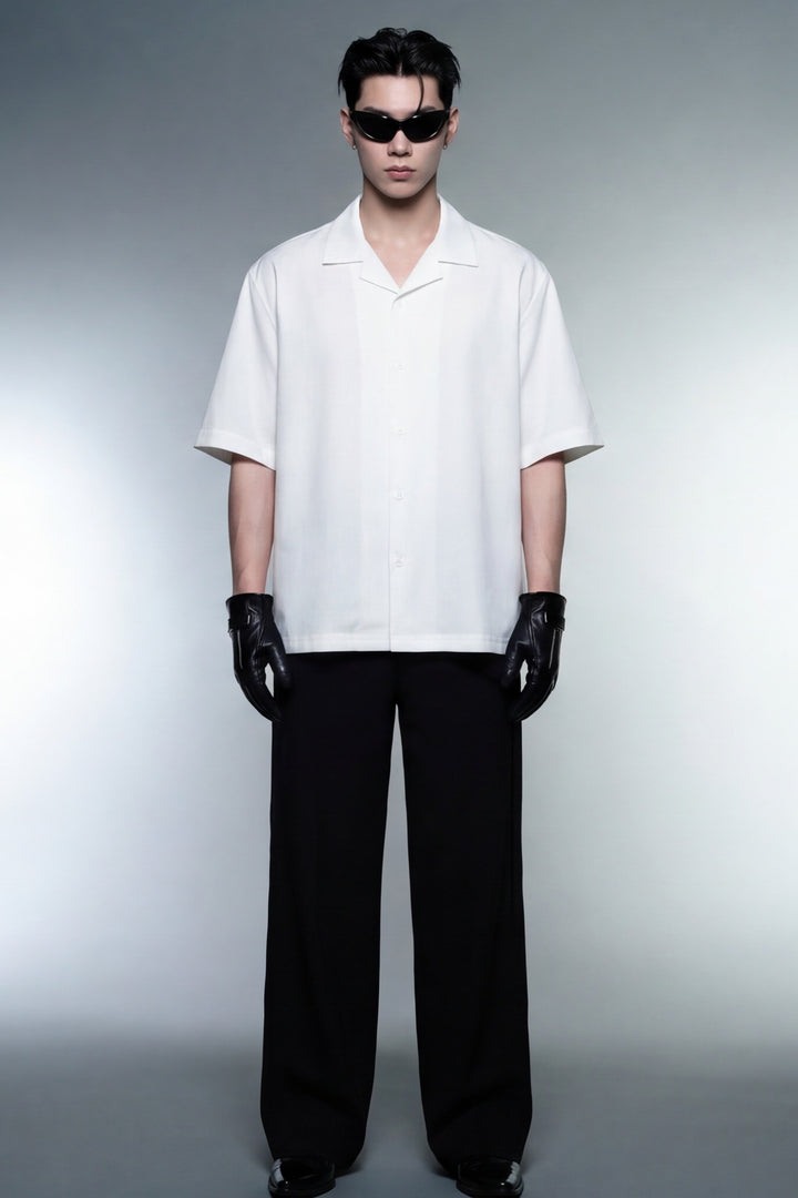 Off Supply Motion Bowling Shirt - White