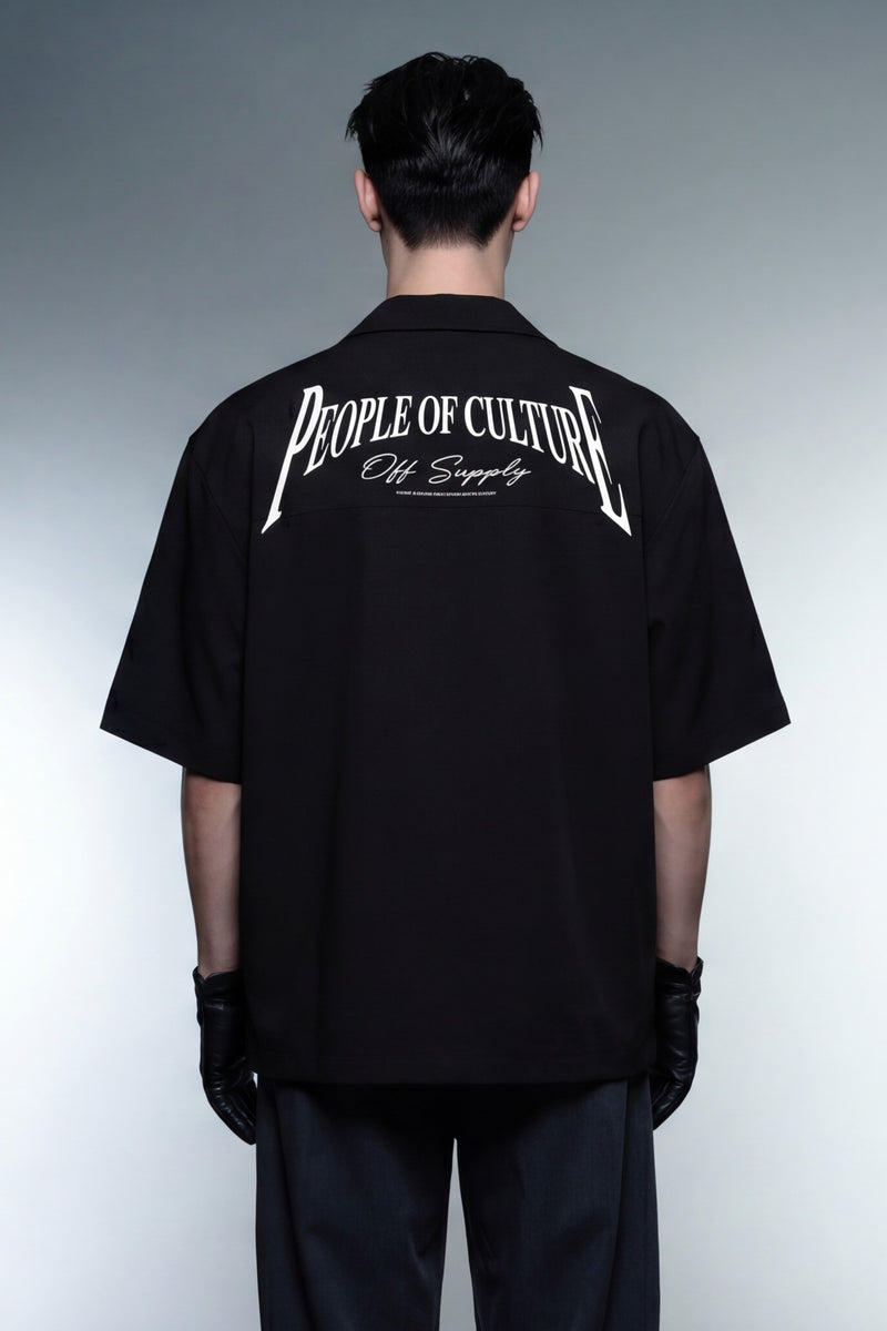 off-supply-people-of-culture-black-bowling-shirt model back
