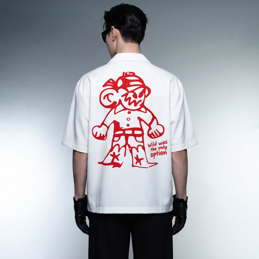 Off Supply Rogue Club White Bowling Shirt