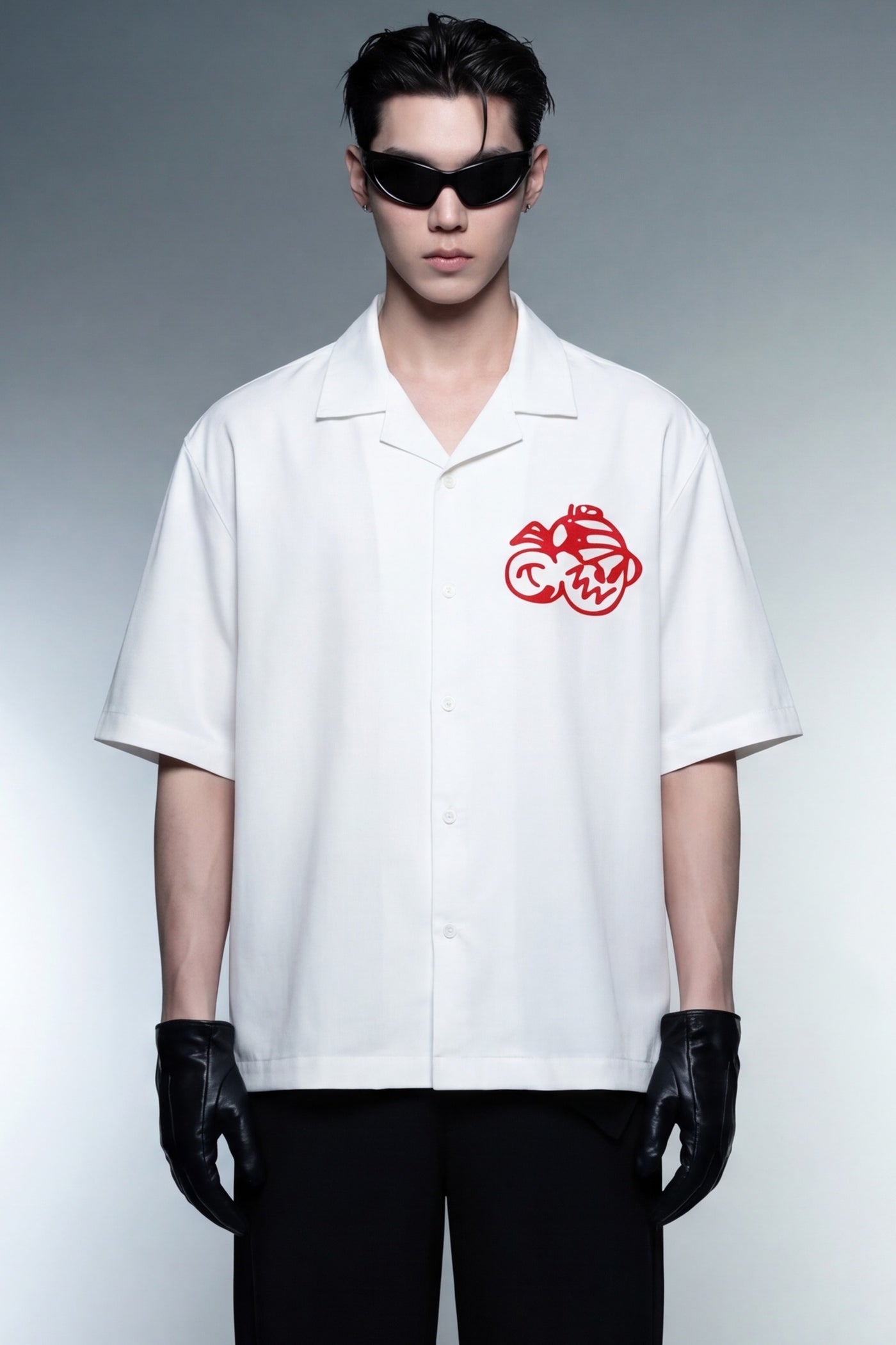 off-supply-rogue-club-ice-blue-bowling-shirt-2 model front