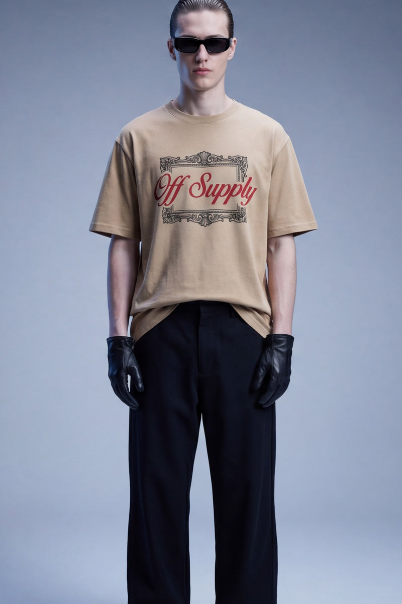 off-supply-royal-heritage-t-shirt-sand model front