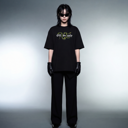 Off Supply Serpent Statement Graphic T-shirt