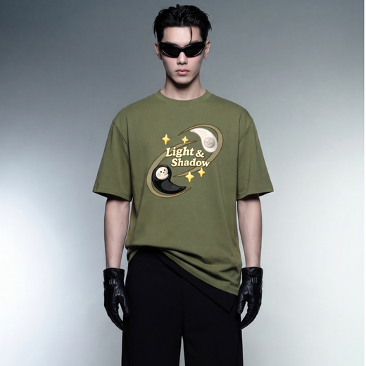 Off supply Shadow Orbit T-Shirt Olive