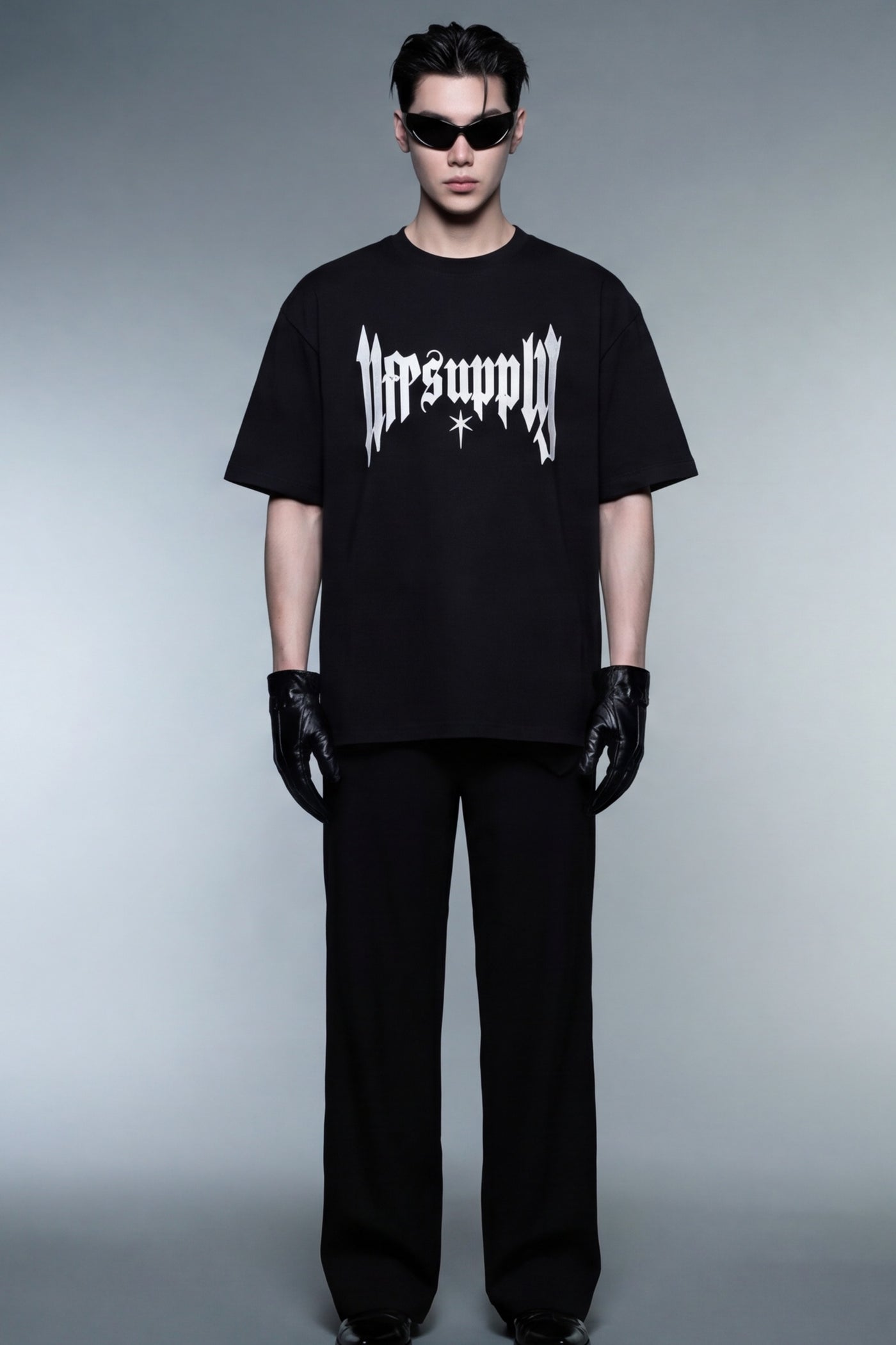 off-supply-structural-mesh-t-shirt-limited-edition model front