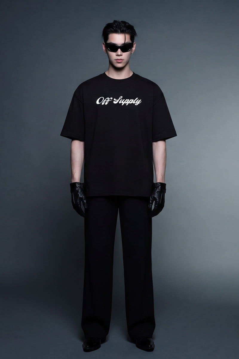 off-supply-the-magnitude-tee-black model front