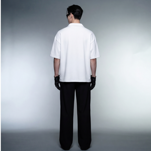 Off Supply Westwood Tennis Club White Quarter Zip T-shirt
