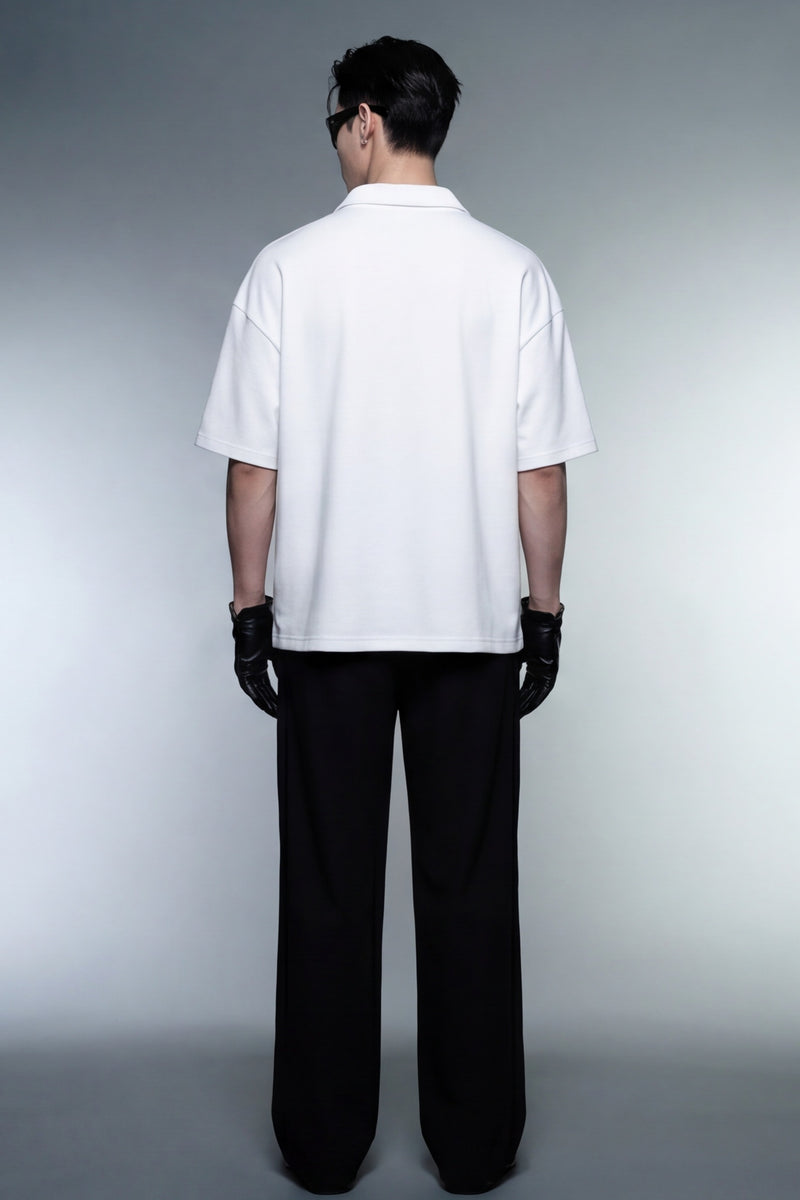 off-supply-westwood-tennis-club-white-quarter-zip-t-shirt model back