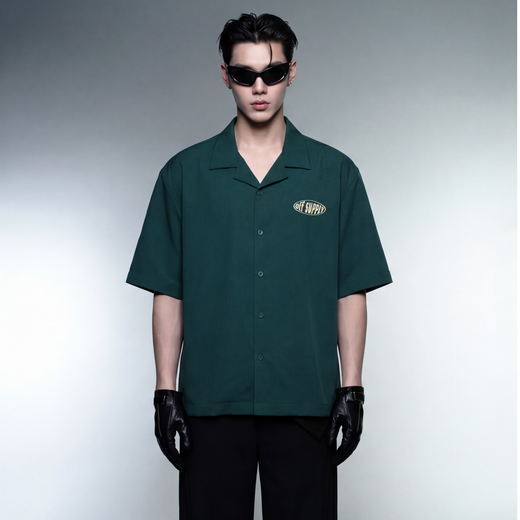 Self Love Off Supply Teal Bowling Shirt
