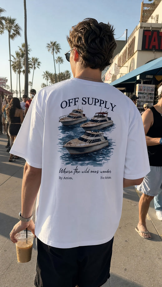 Off Supply Wanderes Yacht T-shirt White