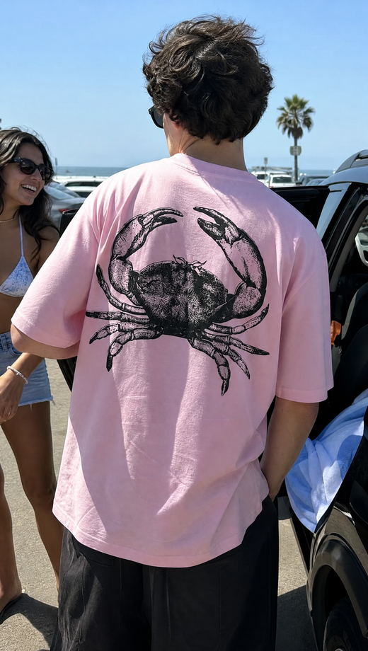 Off supply The crab pink t-shirt