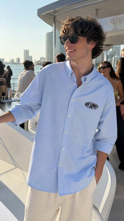 Twenties Off Supply Ice Blue Shirt