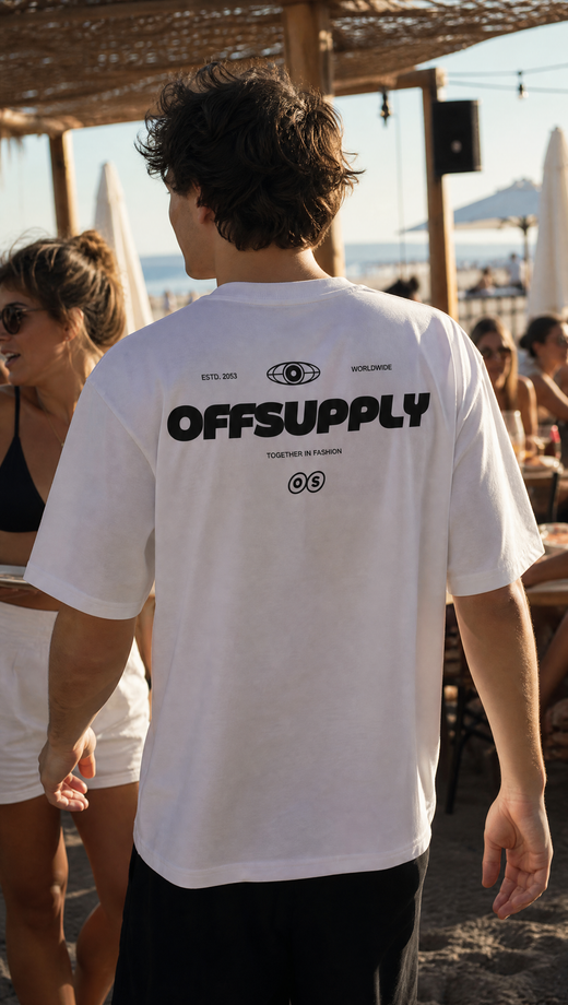 Off supply Together in Fashion white t-shirt