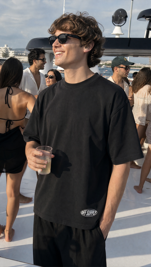 Off supply SOS Black T-shirt