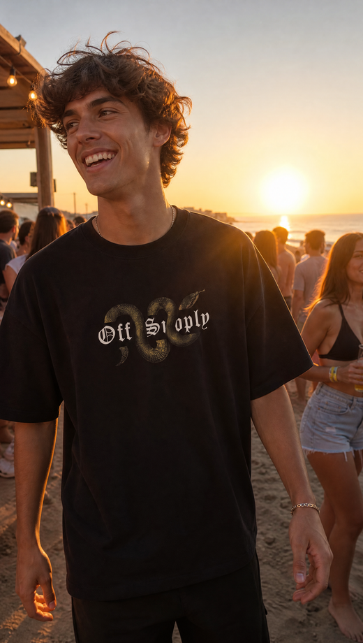 Off Supply Serpent Statement Graphic T-shirt