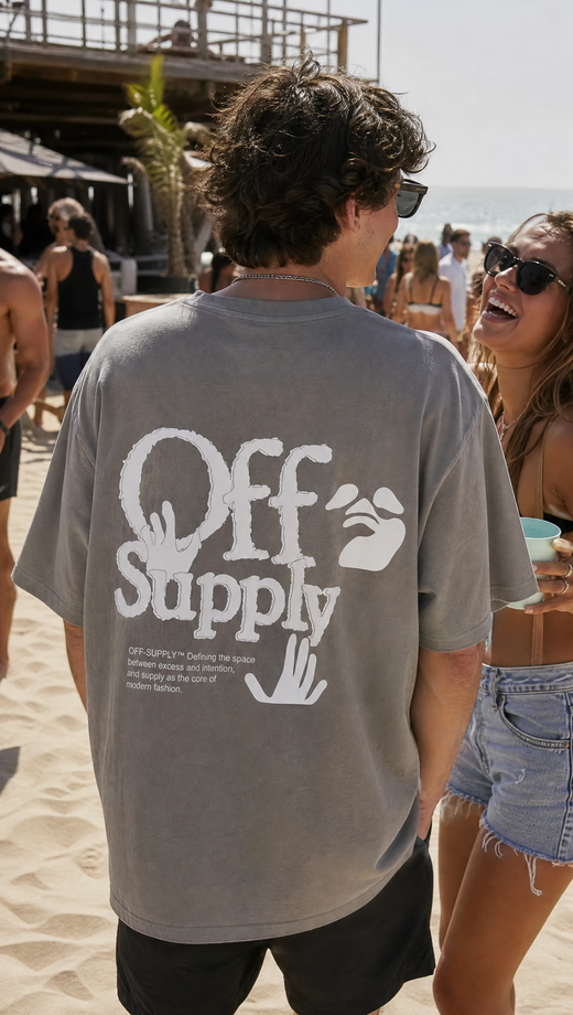 Off supply Modern Fashion grey t-shirt