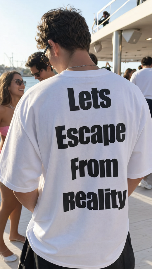 Off supply Escape From Reality white t-shirt