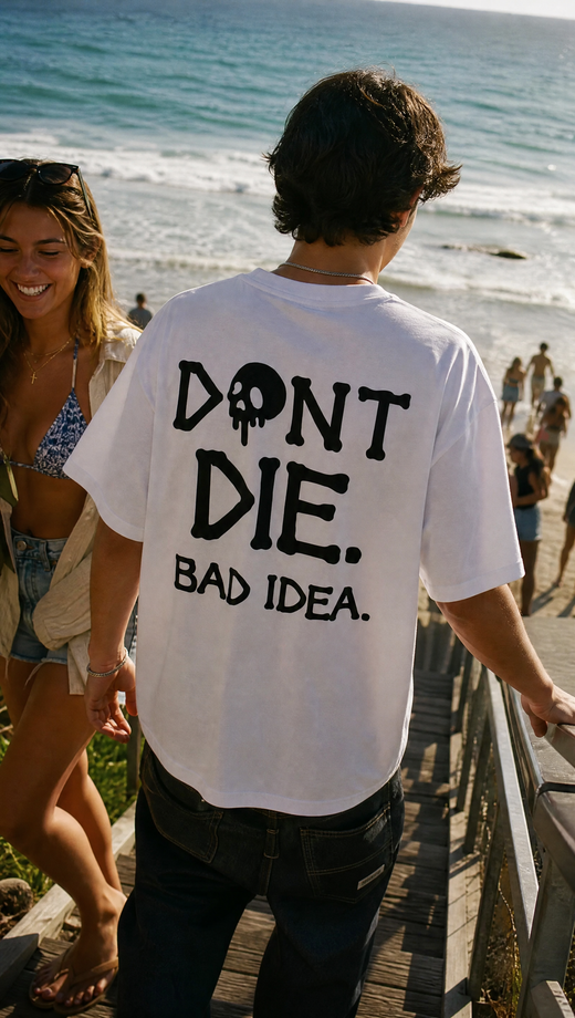 Off supply Don_t Die white t-shirt