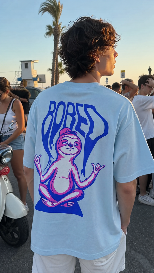 Off supply Bored light Blue T-shirt