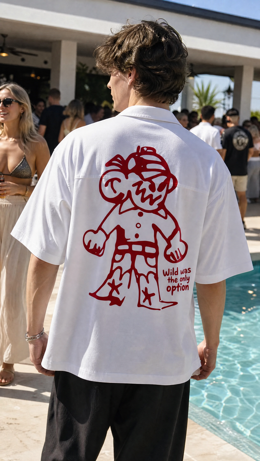 Off Supply Rogue Club White Bowling Shirt