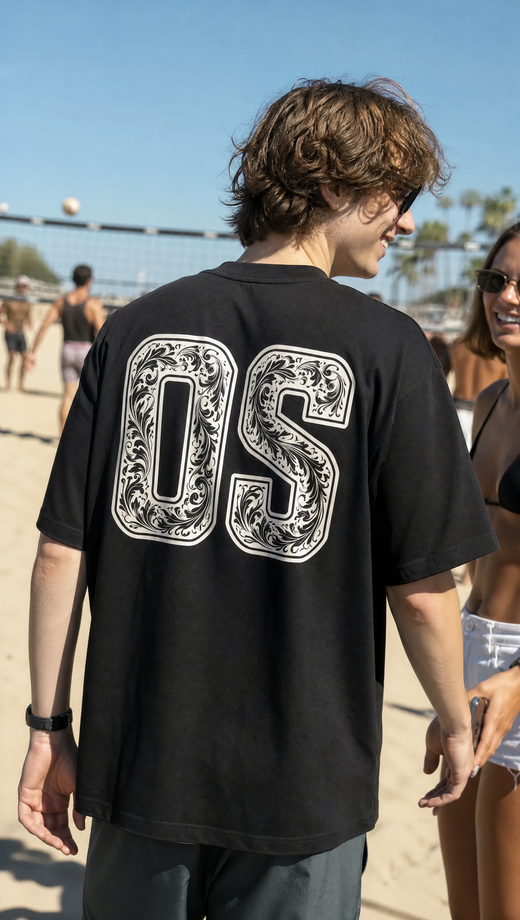 Off supply OS black T-shirt
