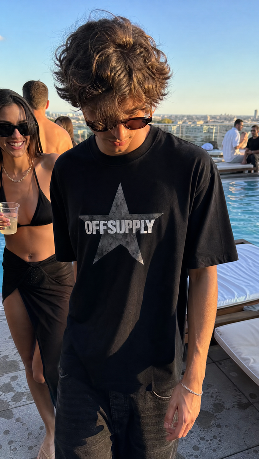 Off supply Music Drug Black T-shirt