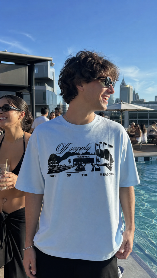 Off Supply Out Of The Meadows Classic T-shirt Ice Blue