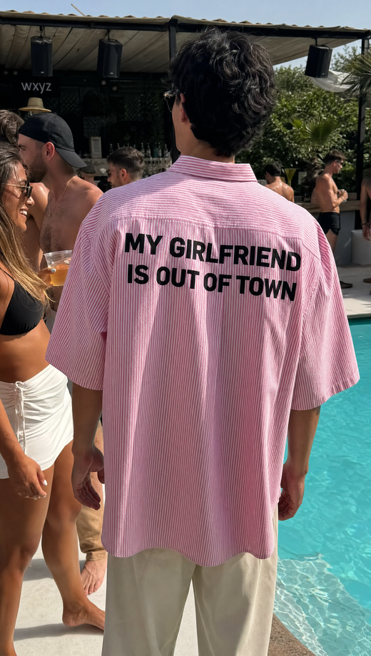 Off Supply My girlfriend is out of town Shirt (Pink)