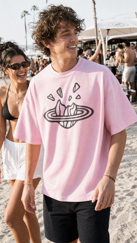 Off Supply Off-Axis Tee - Pink